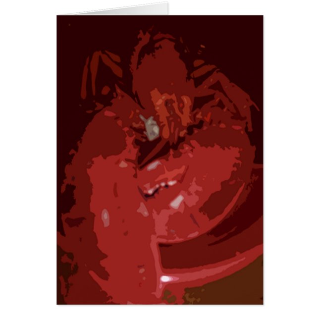 Lobster Card Hälsningskort (Framsidan)