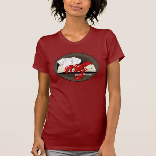 Lobster Chef Template Dam Red T-shirt