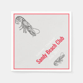 Lobster-cookout - personlig pappersservett