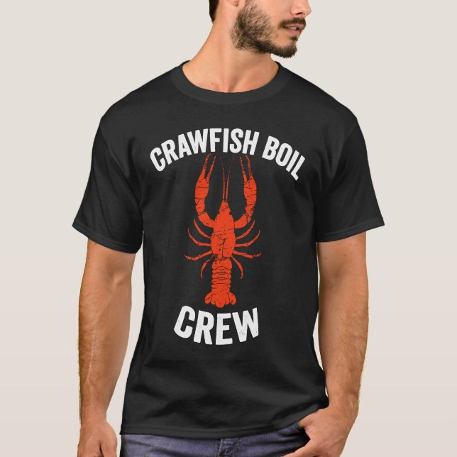 Lobster Crayfish Mardi Gras Matching Tee Crawfish  (Framsida)
