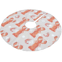 Lobster Crustacean Watercolor Snowflake Mönster