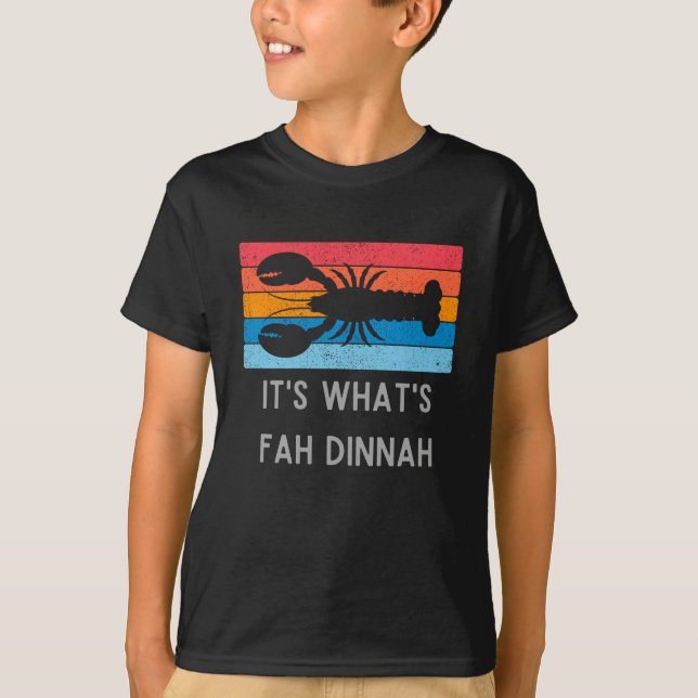 Lobster Det är Fah Dinnah-Barnen. T Shirt (Framsida)