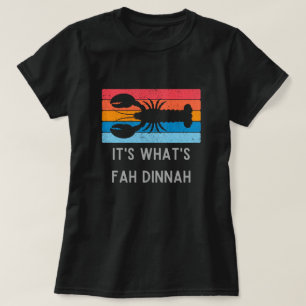 Lobster Det är Fah Dinnah-ynliga kvinnors T Shirt