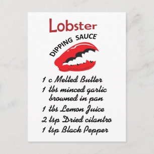 Lobster Dipping Sauce Vykort