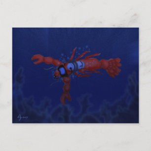 Lobster Diving-vykort Vykort