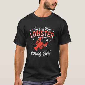 Lobster Eating Kräftor Älskare Graphi T Shirt