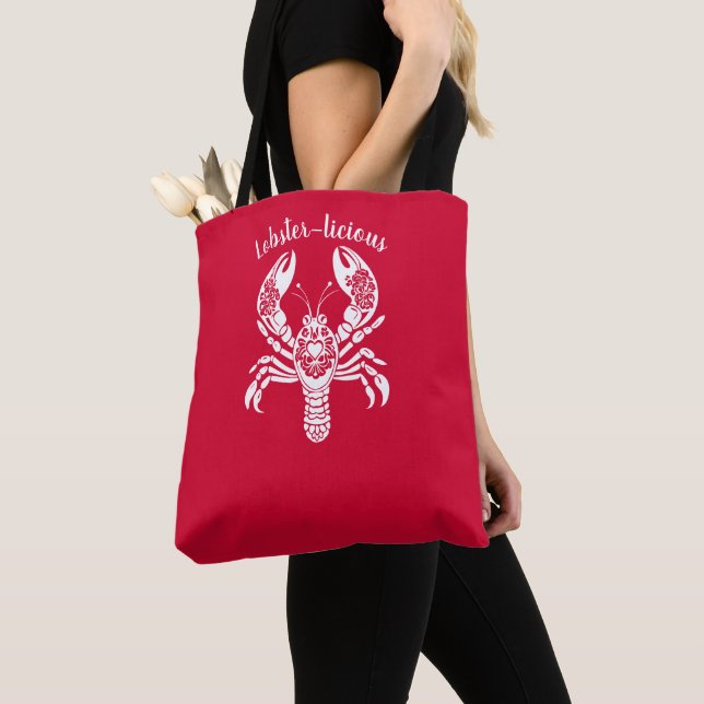 Lobster-Fisherman Core-Hawaiian-Cherry Red Tygkasse (Närbild)