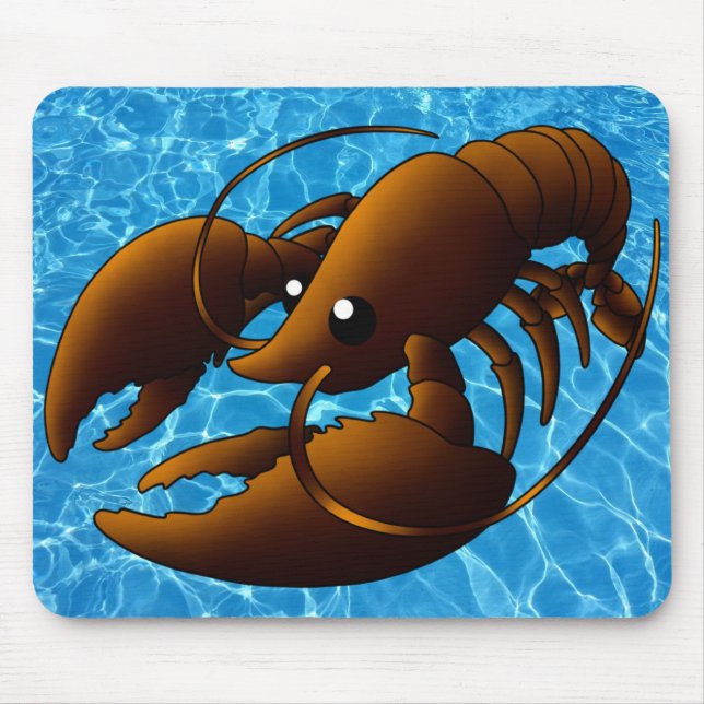 Lobster för Orange av akut Tecknad Musmatta (Framsidan)
