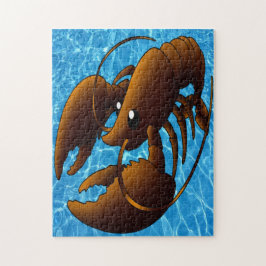 Lobster för Orange av akut Tecknad Pussel