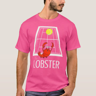Lobster för tennis-spelare och t shirt