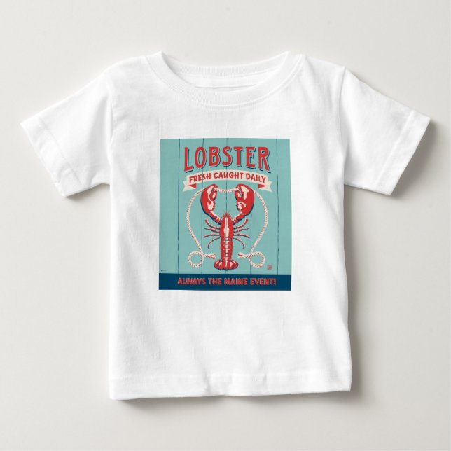Lobster Fresh Caught Daily | Maine T Shirt (Framsida)