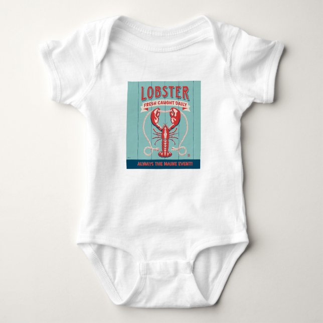 Lobster Fresh Caught Daily | Maine T Shirt (Framsida)