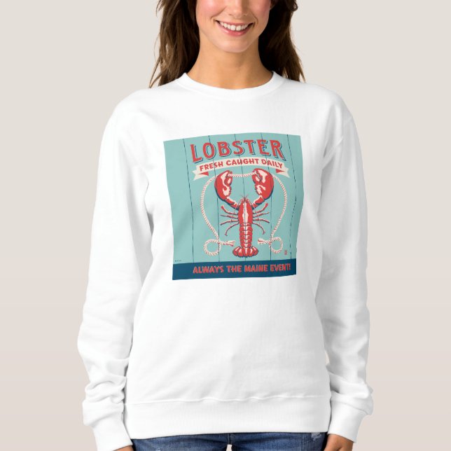 Lobster Fresh Caught Daily | Maine T Shirt (Framsida)