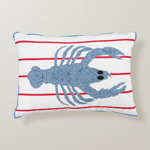 Lobster Ginger Burk burk-teckning Skriv ut dekorfä Prydnadskudde