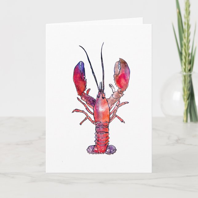 Lobster Greeting Card Helgkort (Framsida)