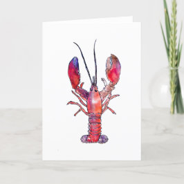 Lobster Greeting Card Helgkort
