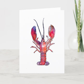 Lobster Greeting Card Helgkort