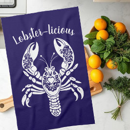 Lobster-Hawaiian-Fisherman Core-Blue Kökshandduk