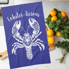 Lobster-Hawaiian-Fisherman Core-Blue Kökshandduk