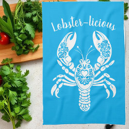 Lobster-Hawaiian-Fisherman Core-Light Blue Kökshandduk