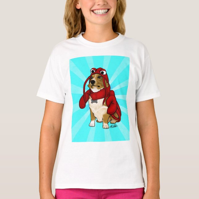 Lobster Hund T-Shirt (Framsida)