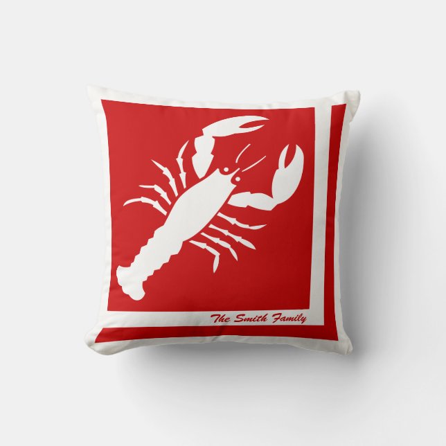 Lobster Image Personlig American MoJo Pillow Kudde (Framsida)
