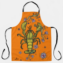 Lobster Kärlek Apron i Orange