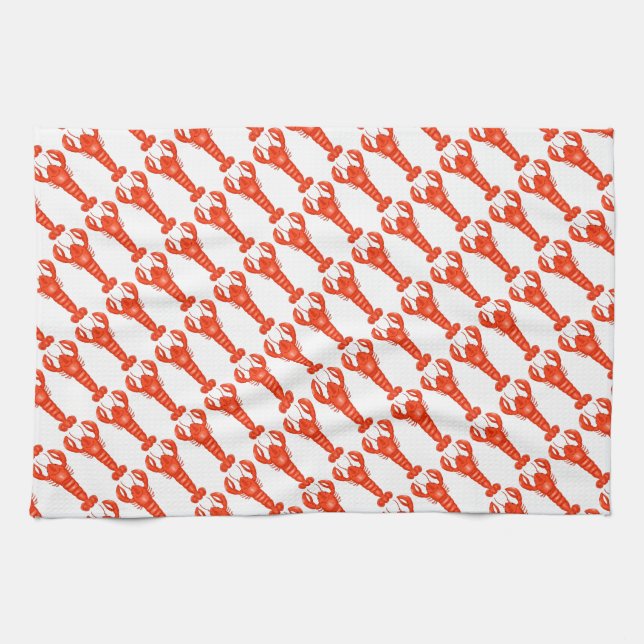 Lobster Kitchen Towel Kökshandduk (Horisontell)