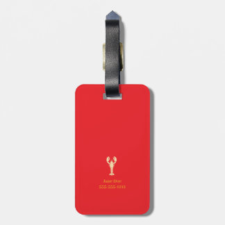 Lobster Luggage Tag Bagagebricka