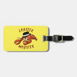 Lobster Mobster 🦞 Wide Eyed Cute Tecknad Gangster Bagagebricka