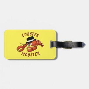 Lobster Mobster 🦞 Wide Eyed Cute Tecknad Gangster Bagagebricka