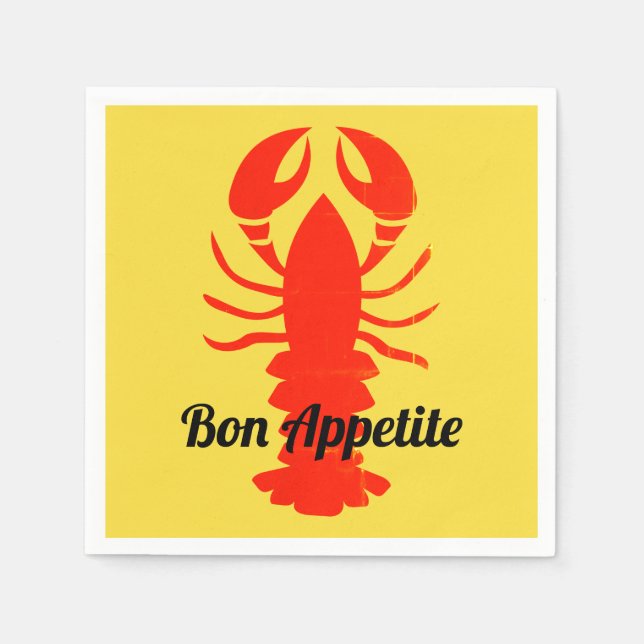 Lobster Napkins Pappersservett (Framsidan)