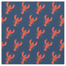 Lobster Navy Blue Tyg