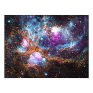 Lobster Nebula - Cosmic Winter Wonderland Fototryck