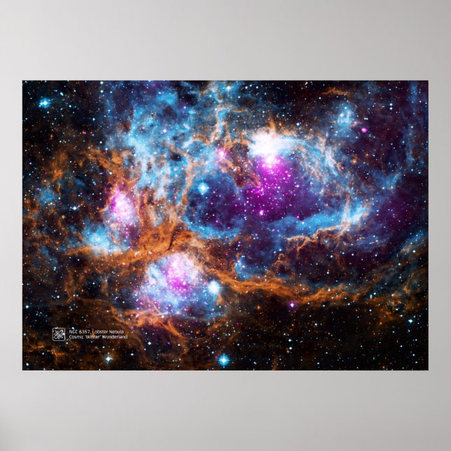 Lobster Nebula, NGC 6357 - Cosmic 'Winter' Wonderl Poster (Framsidan)