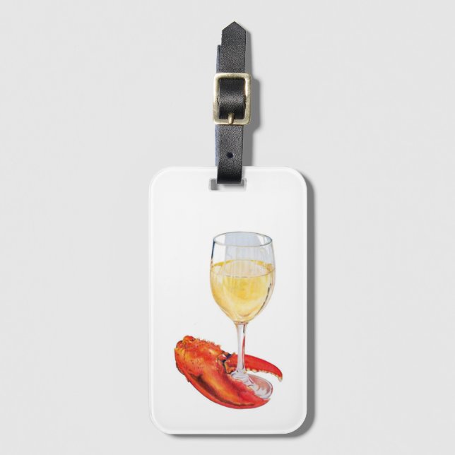 Lobster och Vin Bagagebricka (Framsida vertikal)