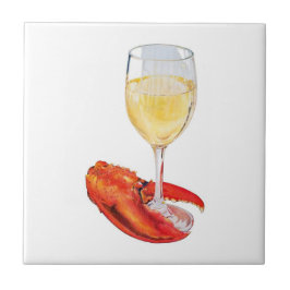 Lobster och Vin Kakelplatta
