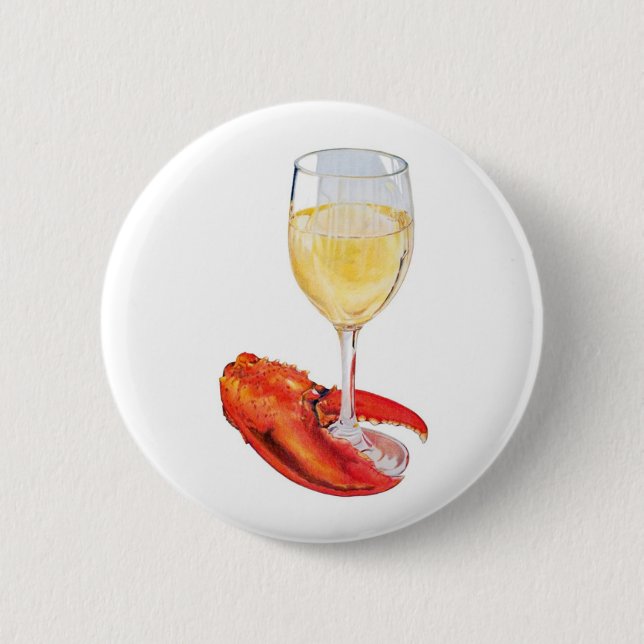Lobster och Vin Knapp (Framsida)