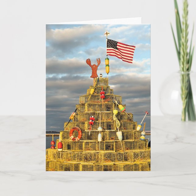 Lobster Pots Träd i Plymouth, MORSA Helgkort (Framsida)