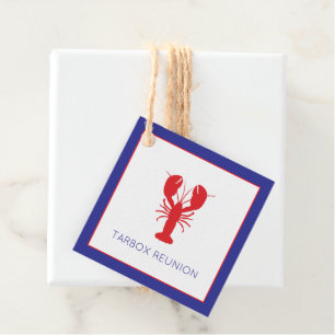 Lobster Rött vitt blått NAMN Preppy Roligt Gåvor Etiketter