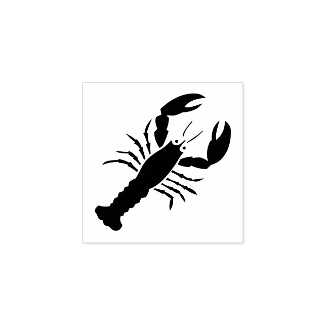 ’Lobster’ Rubber Frimärke Stämpel (Tryck)