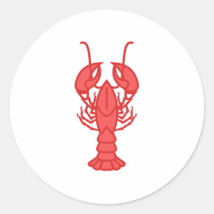Lobster Runt Klistermärke