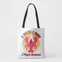 Lobster Solbränna - Jag Kom Jag Såg Jag Glömde Sol Tygkasse