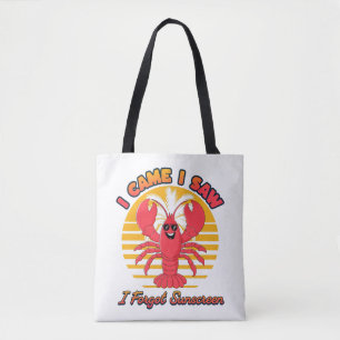 Lobster Solbränna - Jag Kom Jag Såg Jag Glömde Sol Tygkasse