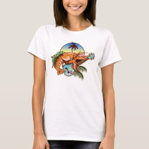 Lobster som spelar en ukulele guitar t shirt