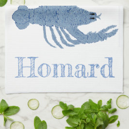 Lobster Topiary Ginger Burk Pickleball Decor Kit Kökshandduk