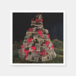 Lobster Trap Julgran Cocktail Napkin Pappersservett