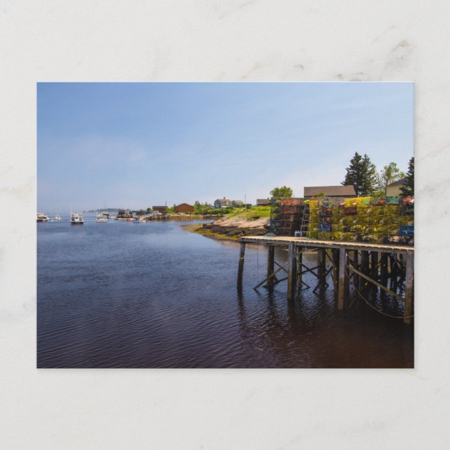 Lobster Traps, Corea, Maine Vykort (Framsida)