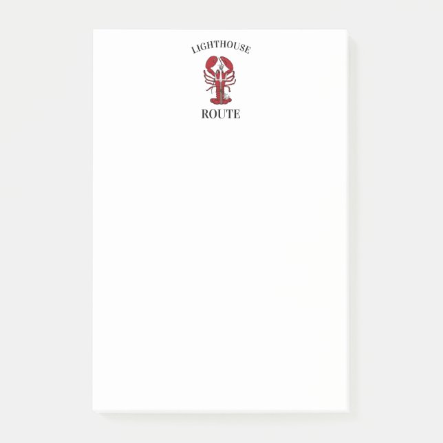 Lobster Trident Nova Scotian 902 Post-it Block (Framsida)