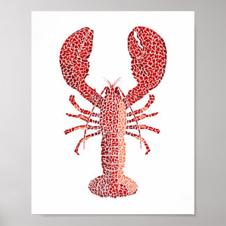 Lobster-utskrift Poster